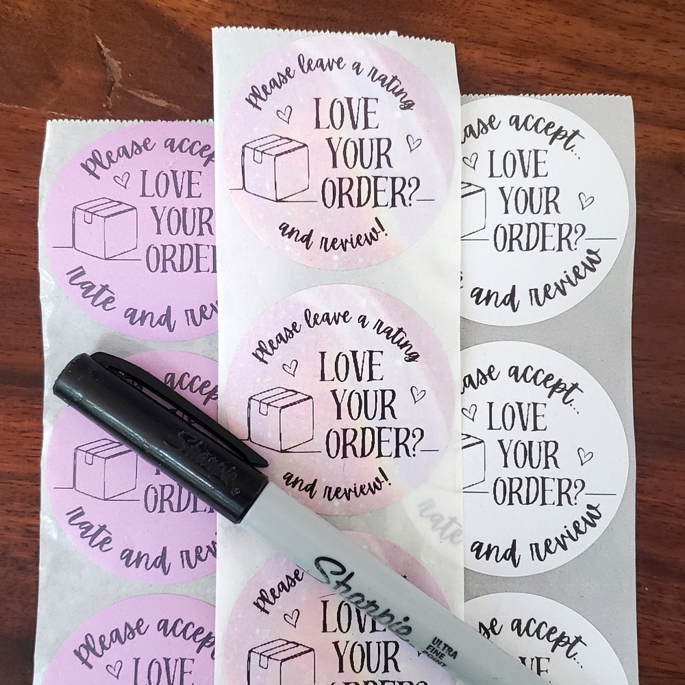 3/$15 STICKERS LABELS LARGE ROUND TWO INCH Set of 50 PLEASE RATE AND REVIEW - Picture 6 of 7